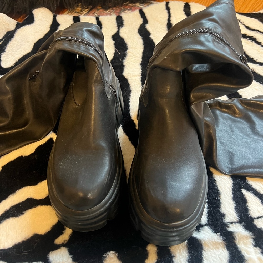 Thigh High Black Boots